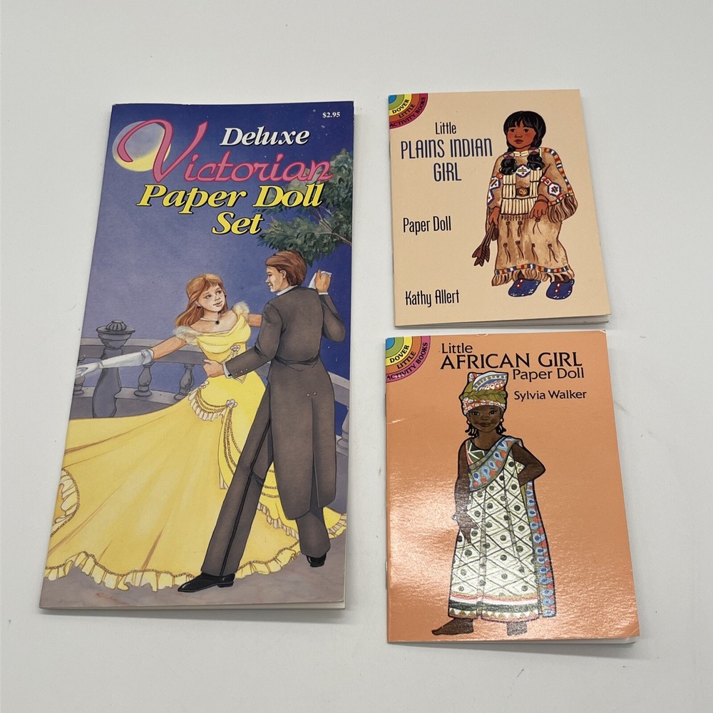 Deluxe Victorian Paper Doll Set & Two (2) Dover Little Activity Books!