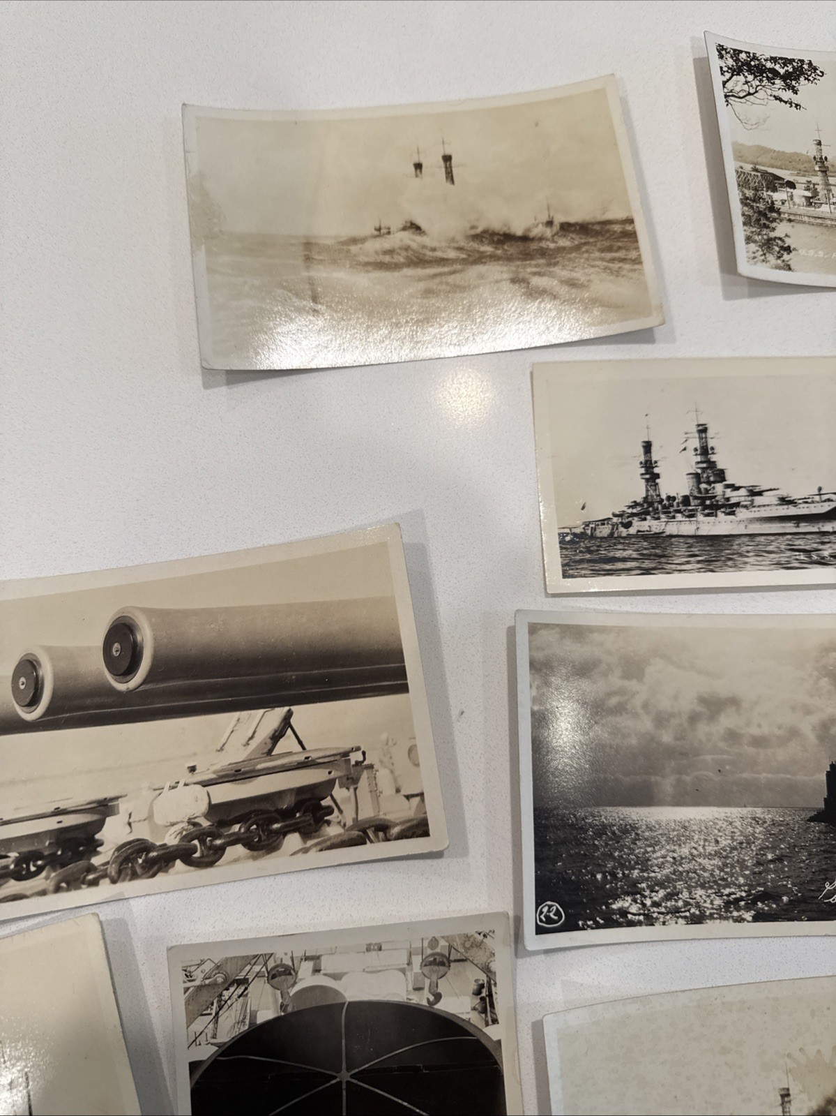 Huge WWI uss pennsylvania rppc Photo Lot, Navy Ships Military