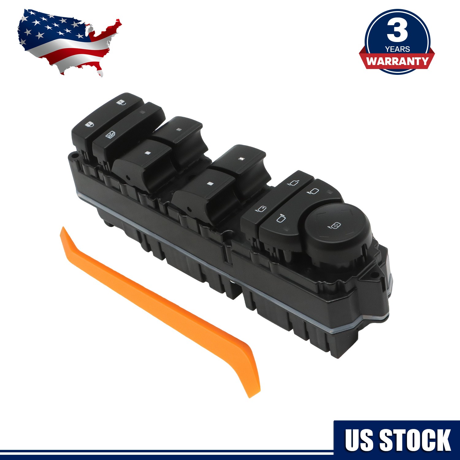 Driver Side Master Power Window Switch 20835555 for Chevy Silverado GMC Cadillac