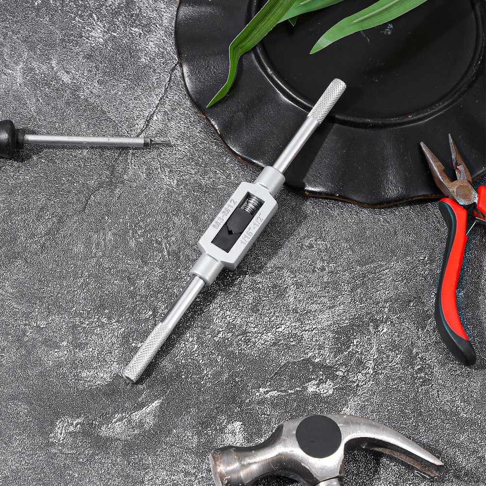 Tap Handle, Adjustable Tap Wrench, Taps Handle Reamer Taps Handles Tool, Stee...