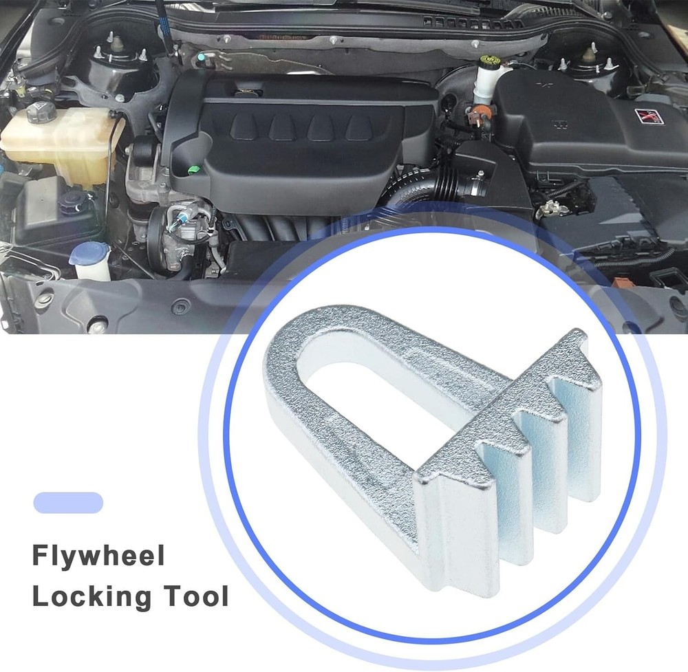 Versatile Flywheel Locking Tool for Multiple Engine Brands - Carbon Steel Design