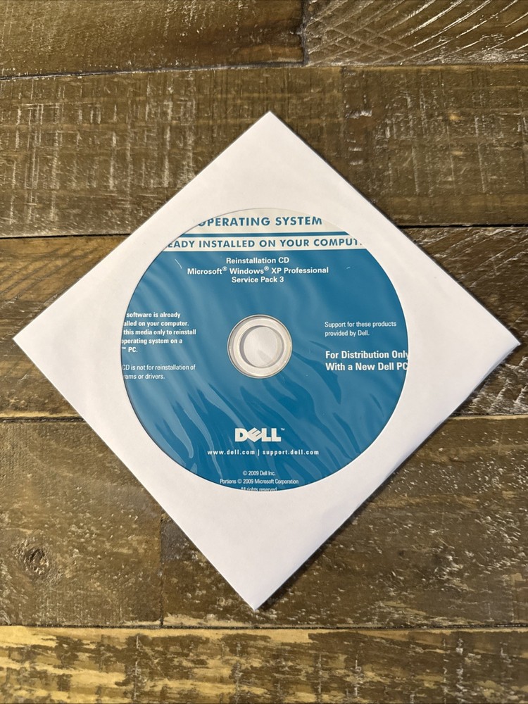 Dell Operating System Windows XP Professional Software PC Cd Rom