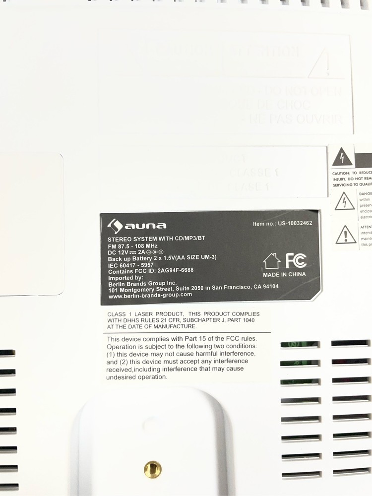AUNA Stereosonic Microsystem, Shelf Stereo System 1