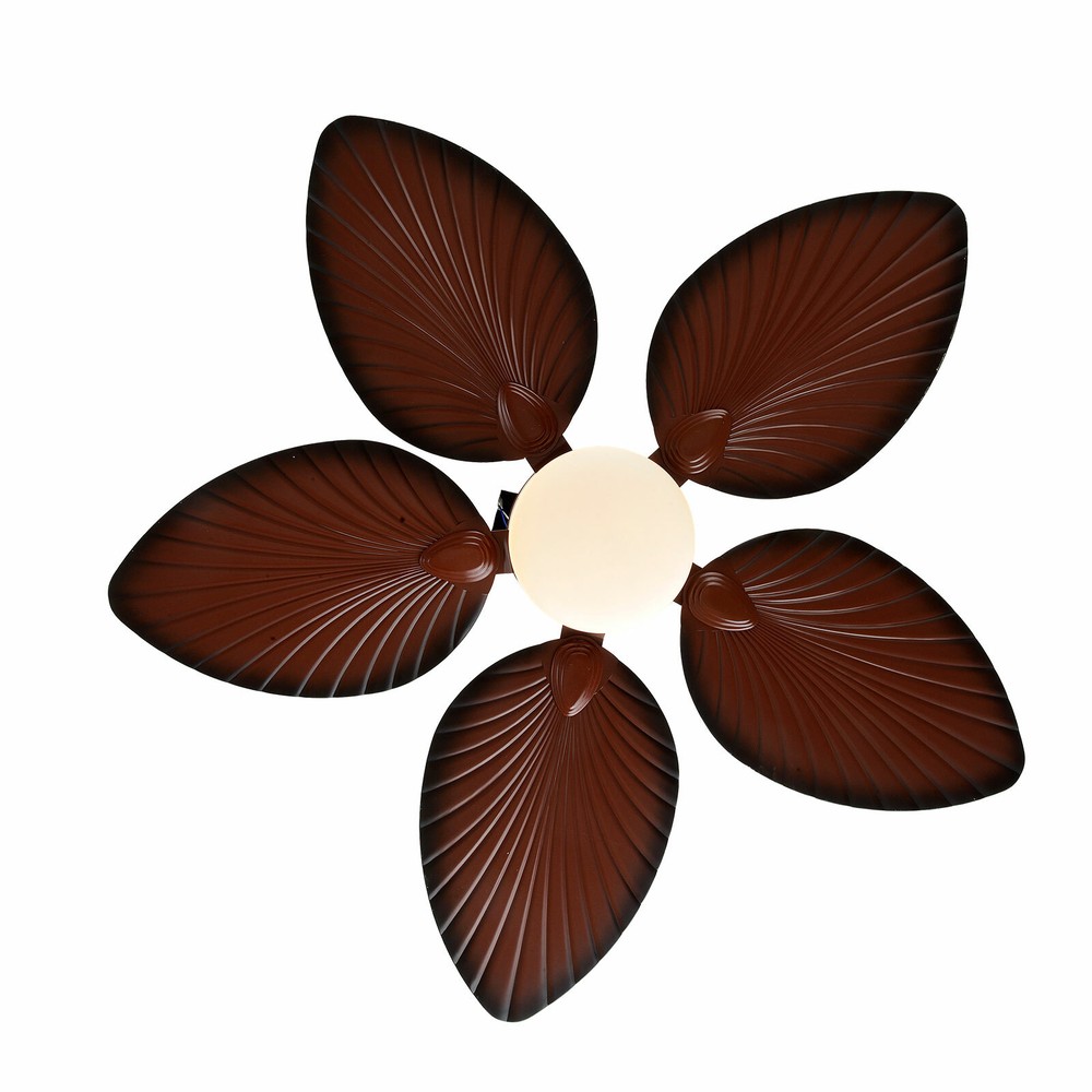 42 inch Tropical Palm Leaf Shape Ceiling Fan with Light Changes W/Remote Control