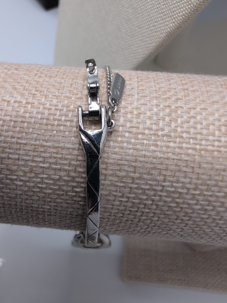 Monet Infinity Silvertone Bracelet w Chain Extender