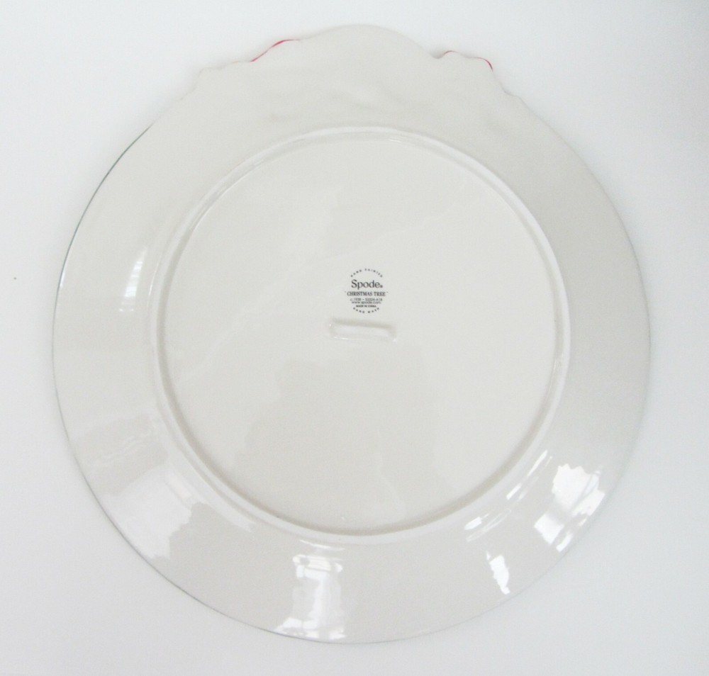 Spode Christmas Tree Puppy Serving Platter Tray 13" NEW