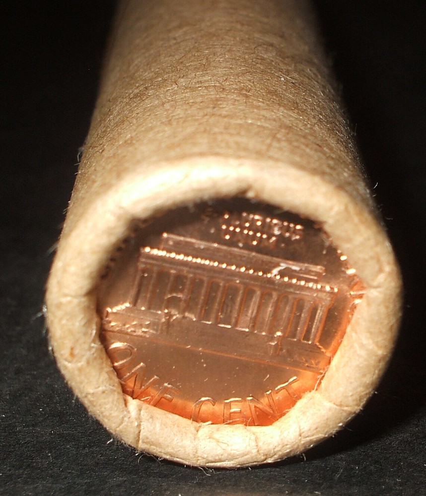 1968-S LINCOLN CENT ROLL - Uncirculated - Brown Wrapper - 1 Roll 💥💥💥💥💥💥
