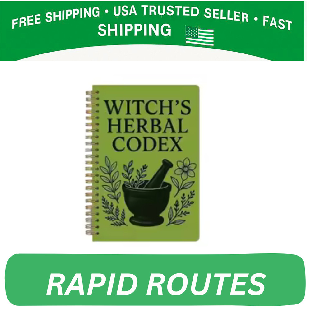Witch's Herbal Codex - Magical Herb Guide Book Occult Pagan