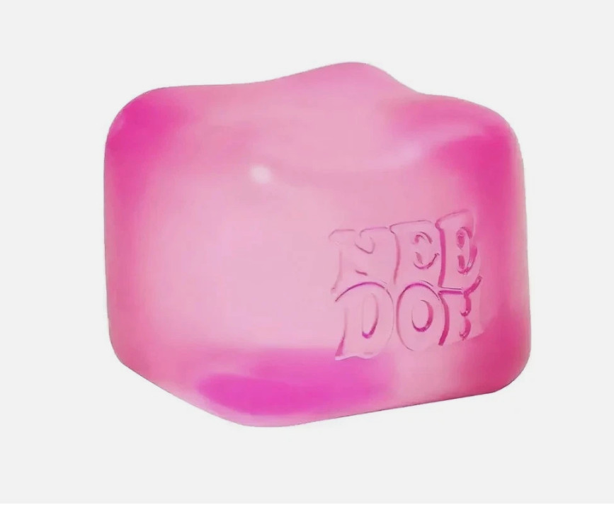 Nee Doh Nice Cube - Super Solid Squish! (Red) - Brand New/Factory Sealed!