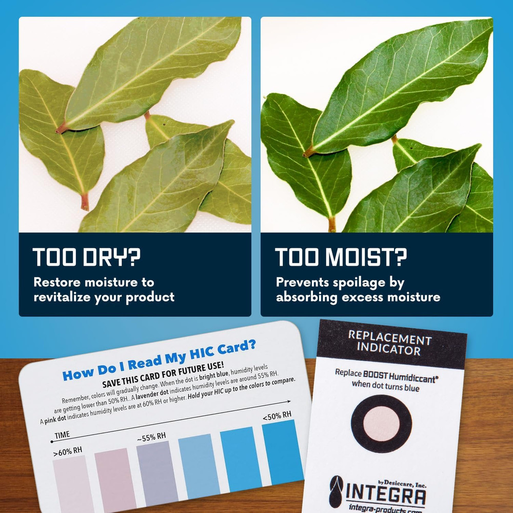 Integra Boost 2-Way Humidity Control Pack - Preserve Flavor & Control Humidity a