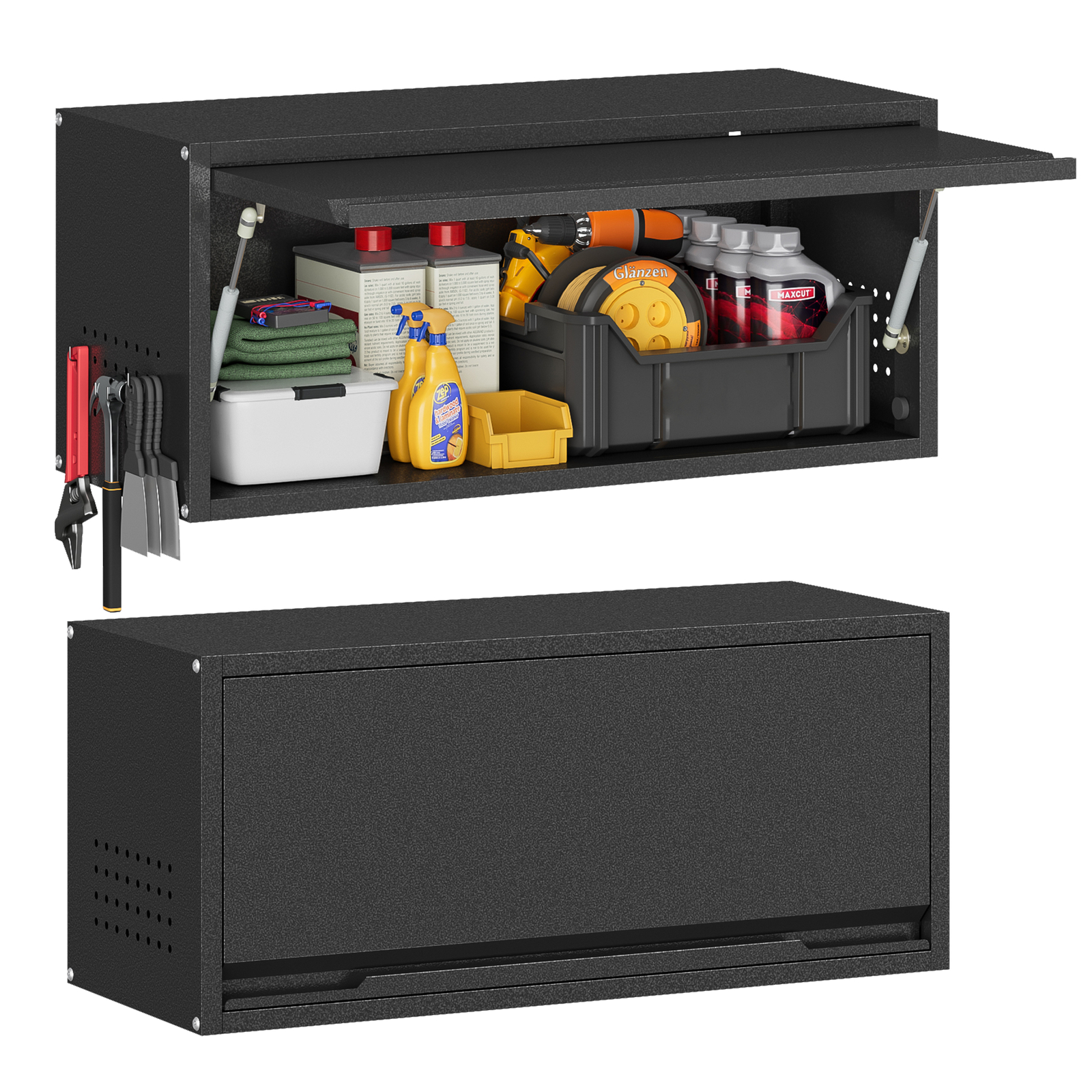 Metal Wall Storage Cabinet Home Wall Cupboards Garage Tool Cabinet Kitchen Boxes