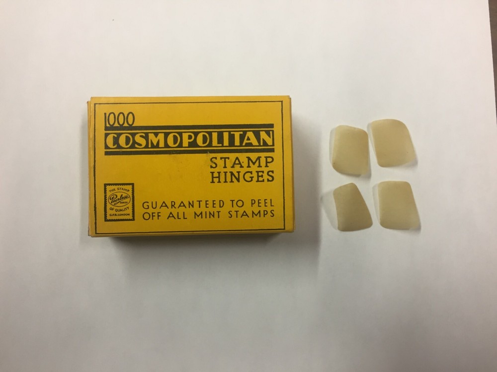 1000 Cosmopolitan Vintage Stamp Hinges - Unfolded