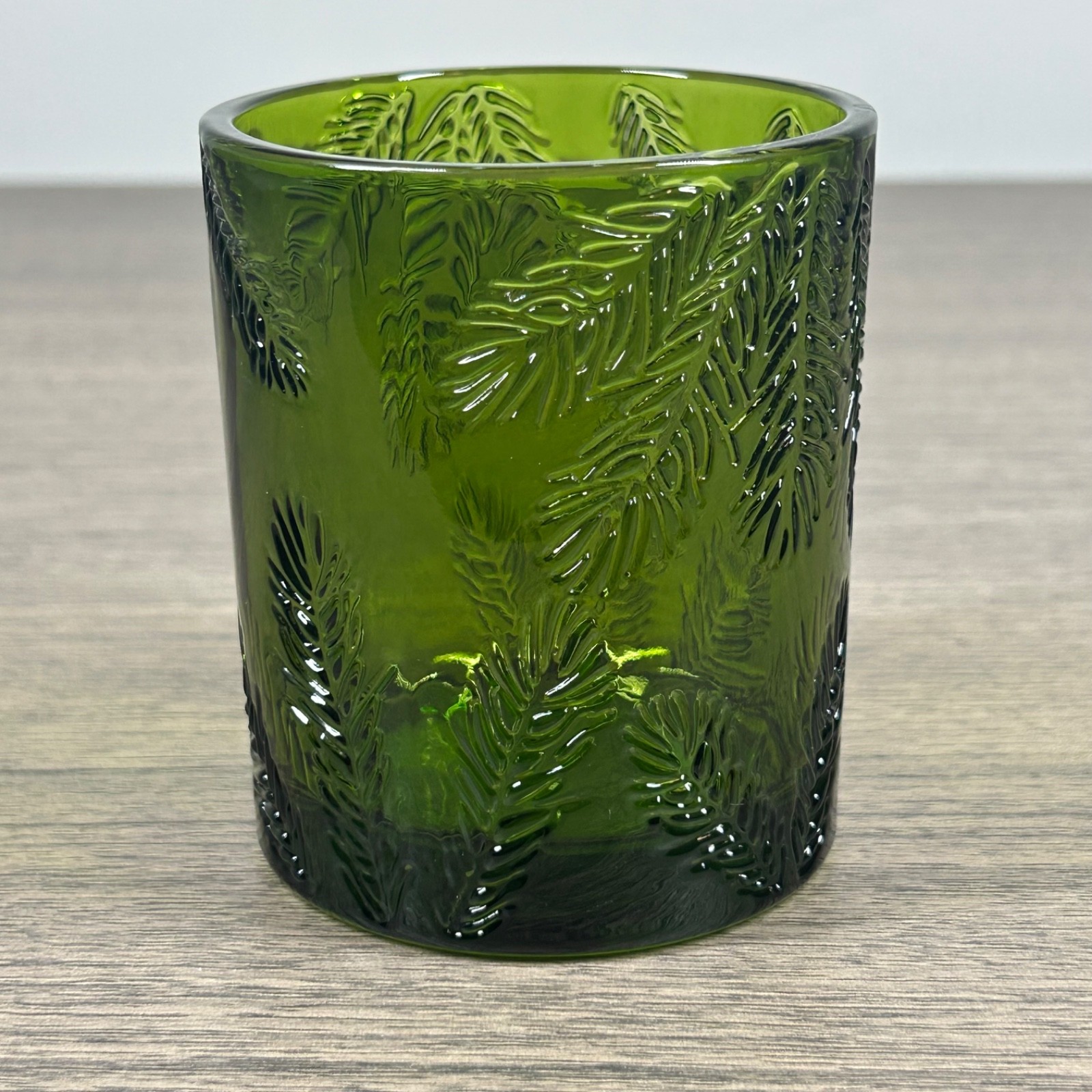 Fraser Fir Green Glass 6.5oz Empty Thymes Candle Jar - Craft & Holiday Decor