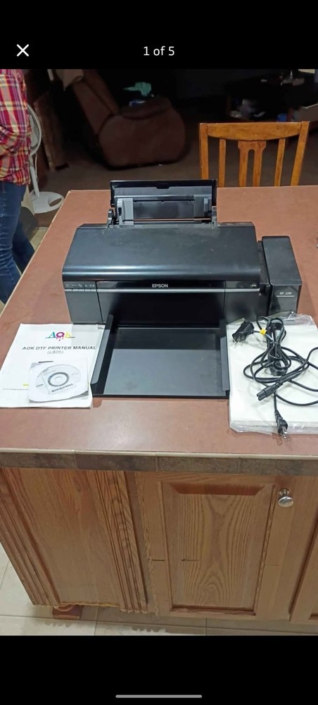 Epson A0k L805 Printer DTF Professionally Converted to A Printer Used Tested