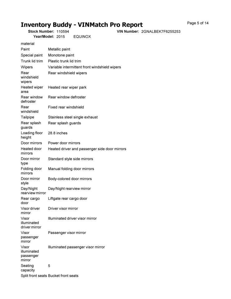Dash Panel Fits 10-17 EQUINOX 10323842