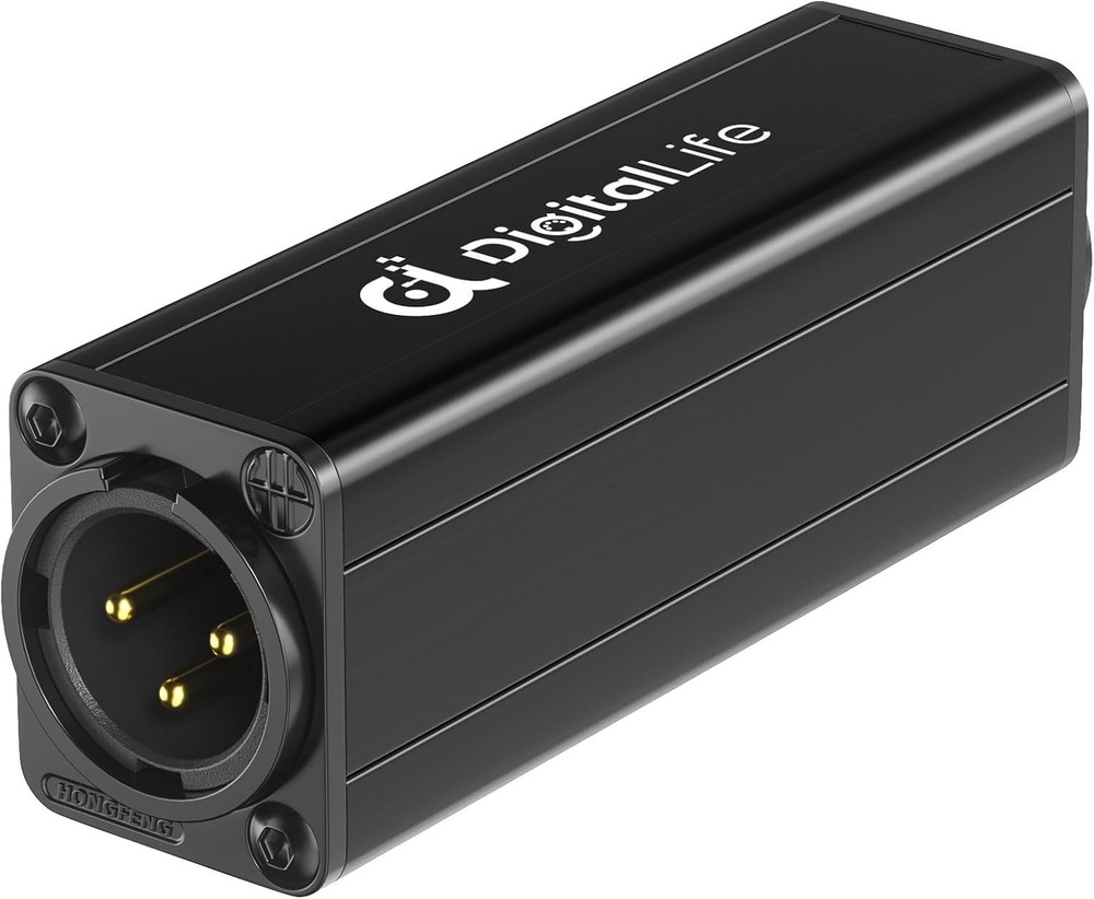 Compact Single-Channel XLR Noise Isolator - Hum Eliminator for Professionals