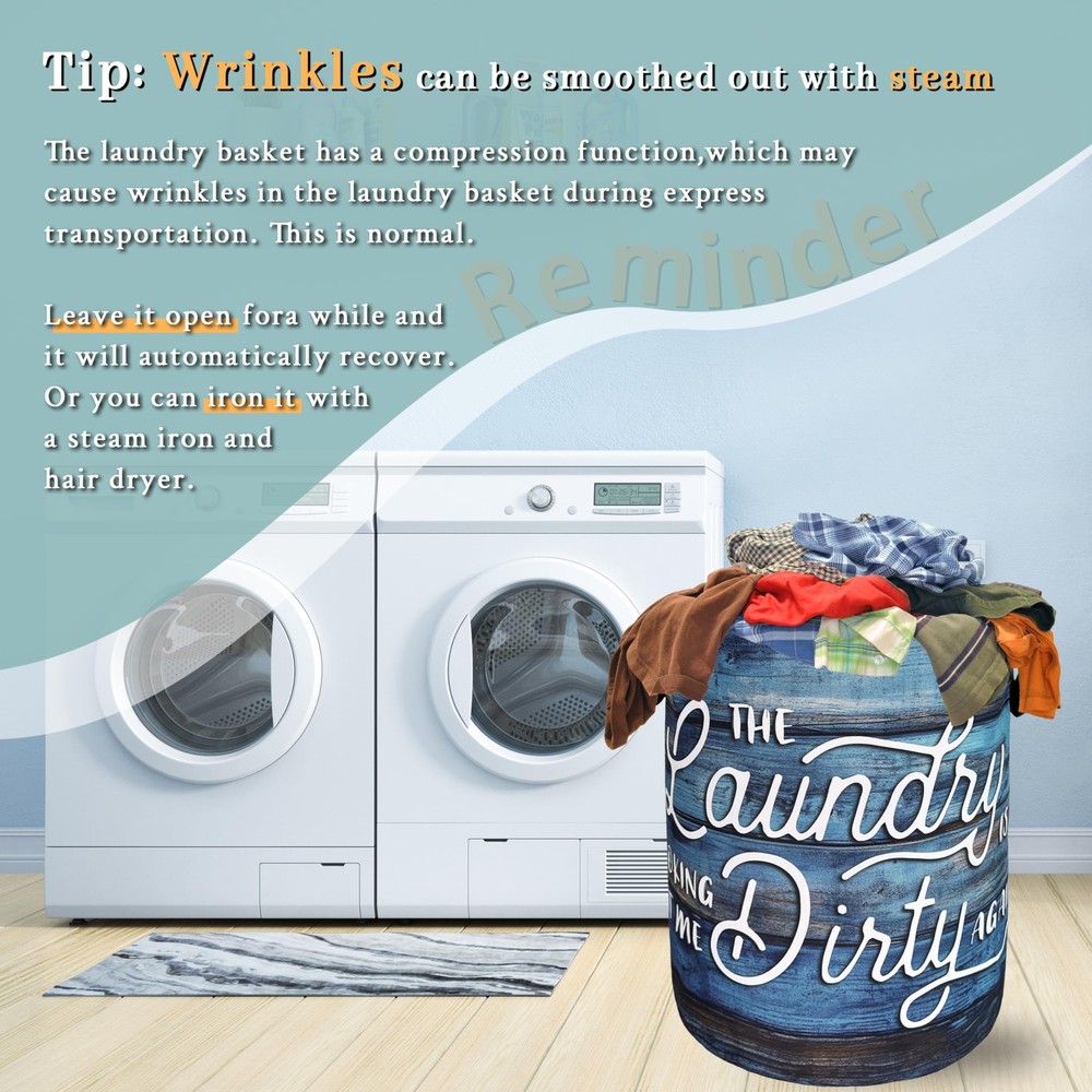 Looking At Me Dirty Again Laundry Hamper Funny Text Laundry Basket With Handl...