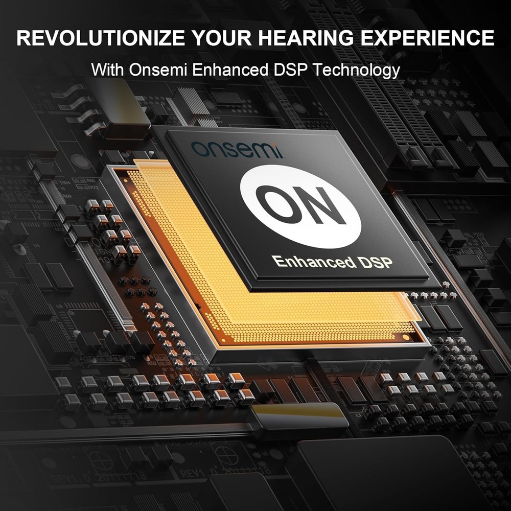 Rechargeable Hearing Aids For Senior Bluetooth Phone App Enabled Noise Reduction