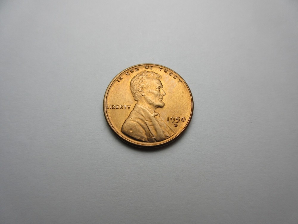 1950-D Lincoln Wheat Cent ** Brilliant Uncirculated