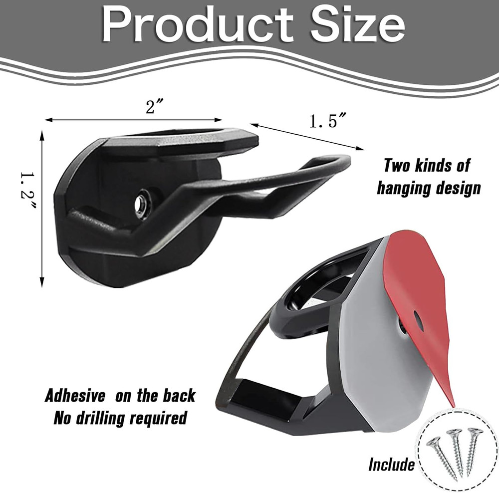 24 Pack Adhesive Hat Hooks – Wall Hat Rack for Baseball Caps