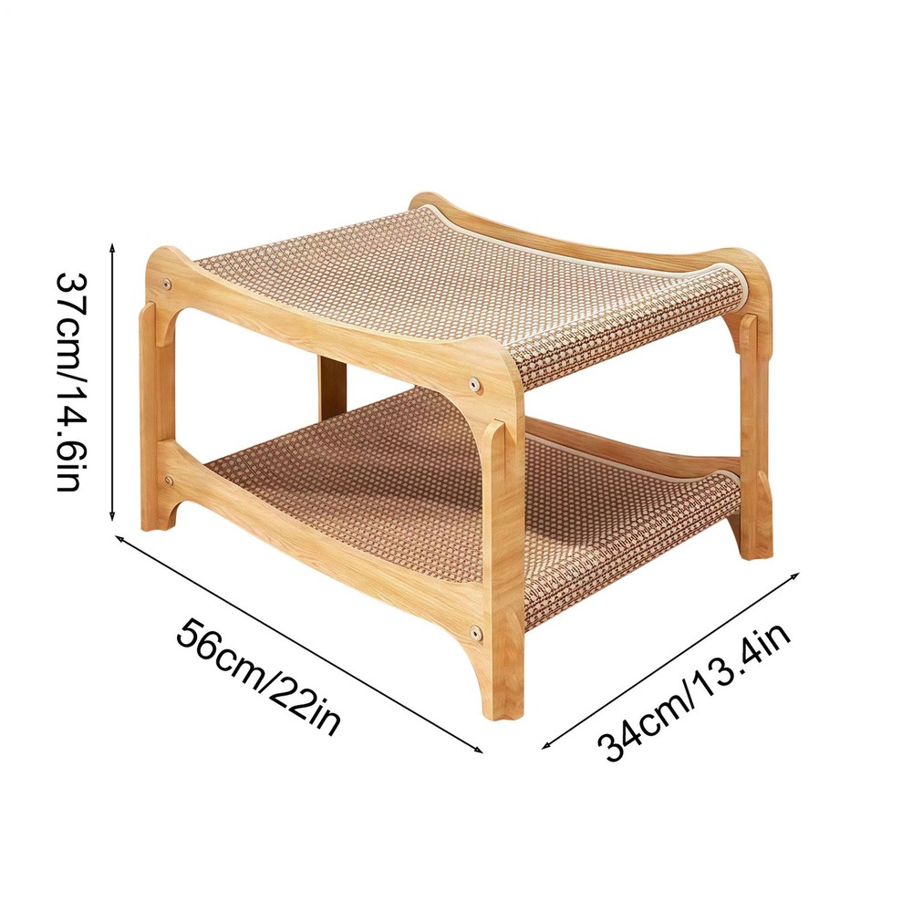 Cat Scratcher Bed Solid Double-layer Kitten Scratching Pads Pet