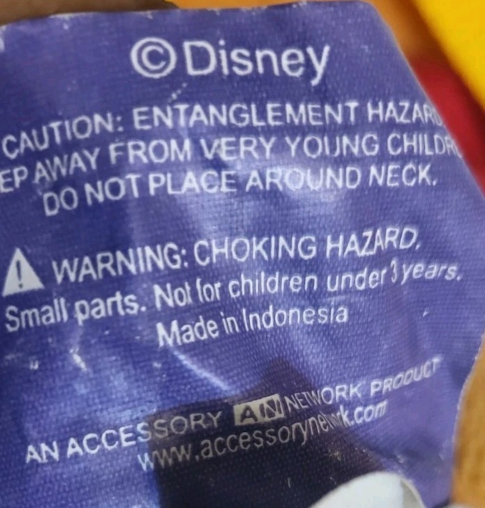 VTG Disney Winnie The Pooh Disney Plush Mini Backpack Toy 12" Zip Up Holder