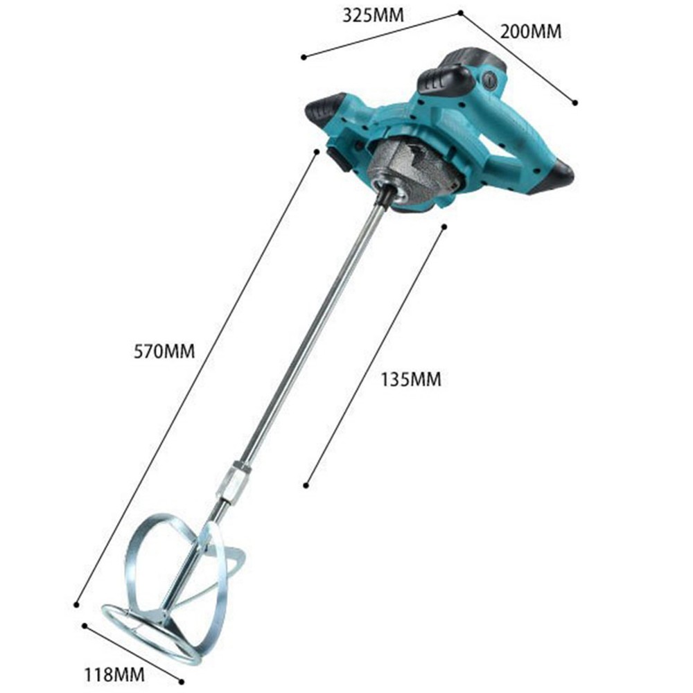 2500W Handheld Electric Mixer 6-Speed Adjustable High Efficiency