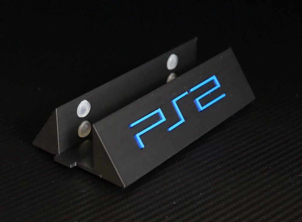 PlayStation 2 Slim vertical stand 3D Printed