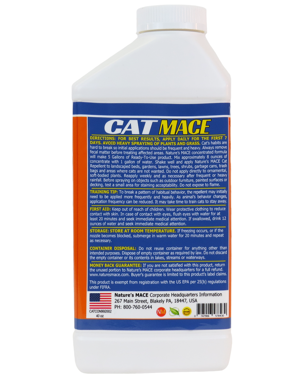 Cat MACE Anti-Cat Deterrent and Training Tool Spray