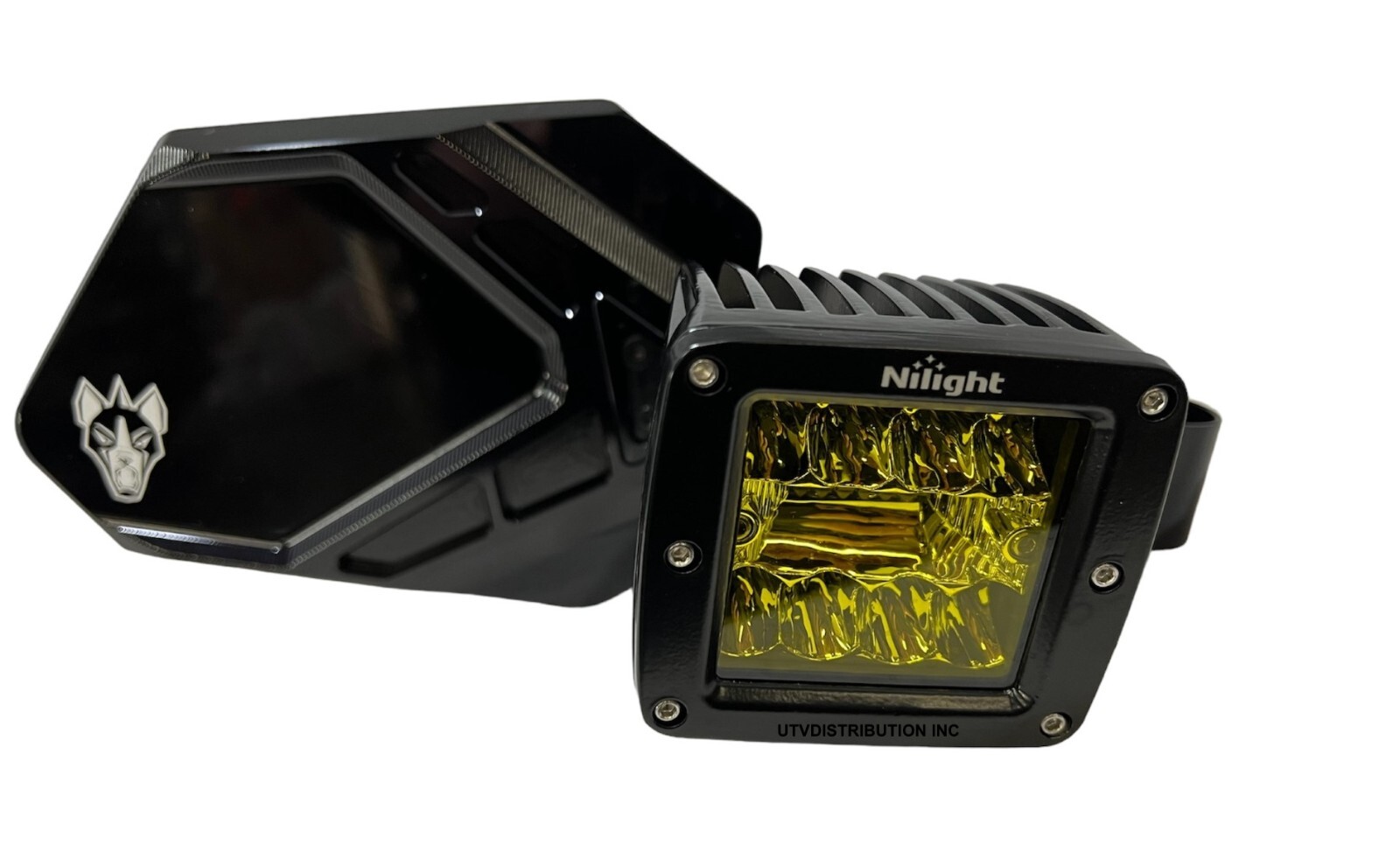 Chupacabra Offroad Cuero Pro UTV Mirrors With LED Lights Fits 1-3/4" Tube Amber