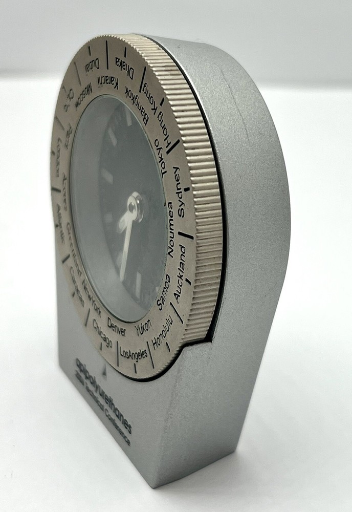 API polyurethanes 2006 Technical Conference Travel WorldTime Desk Clock untested