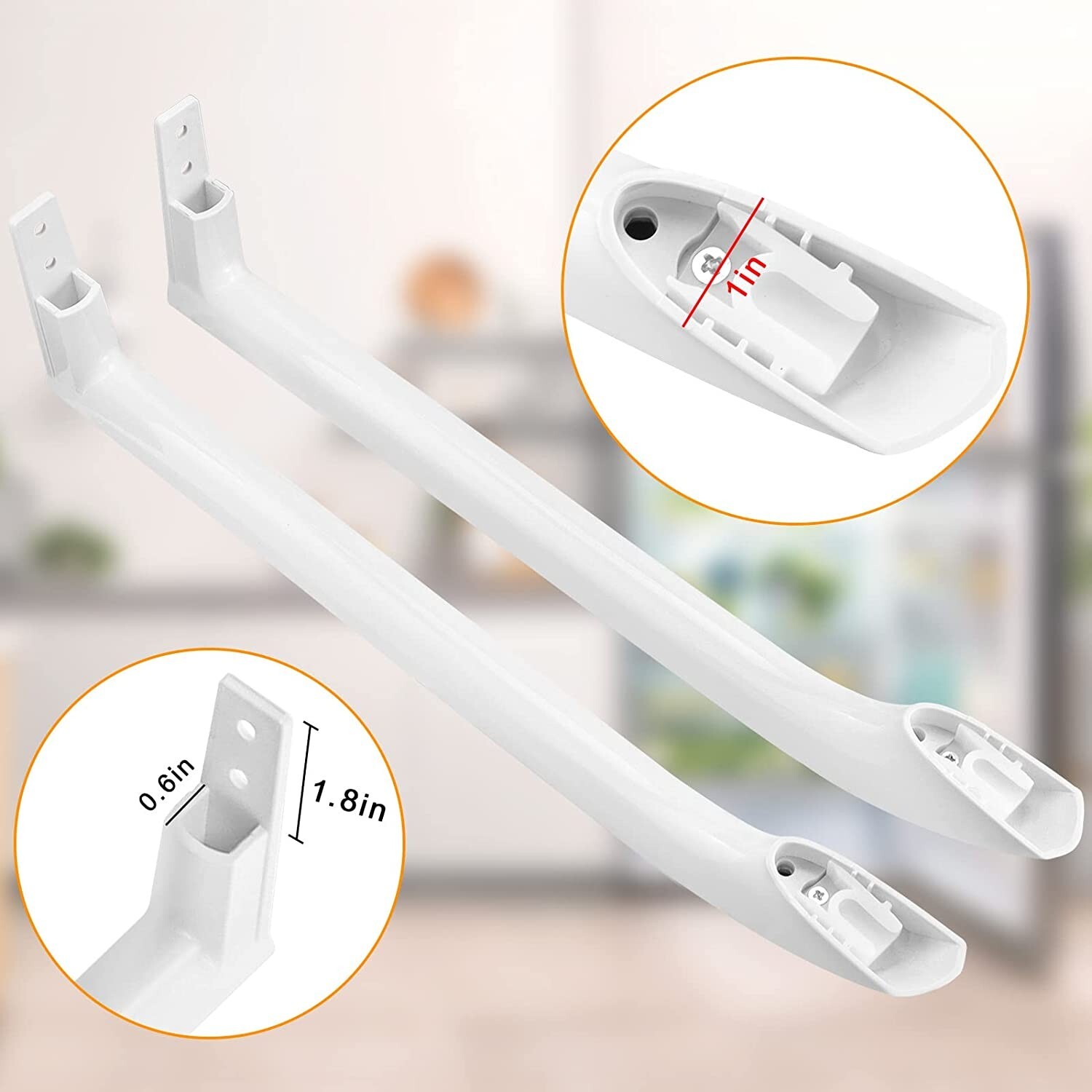 Fridge Door Handle 5304506469 For Frigidaire FFTR1821QW1 FFTR1817LW9 FFTR1814QW1