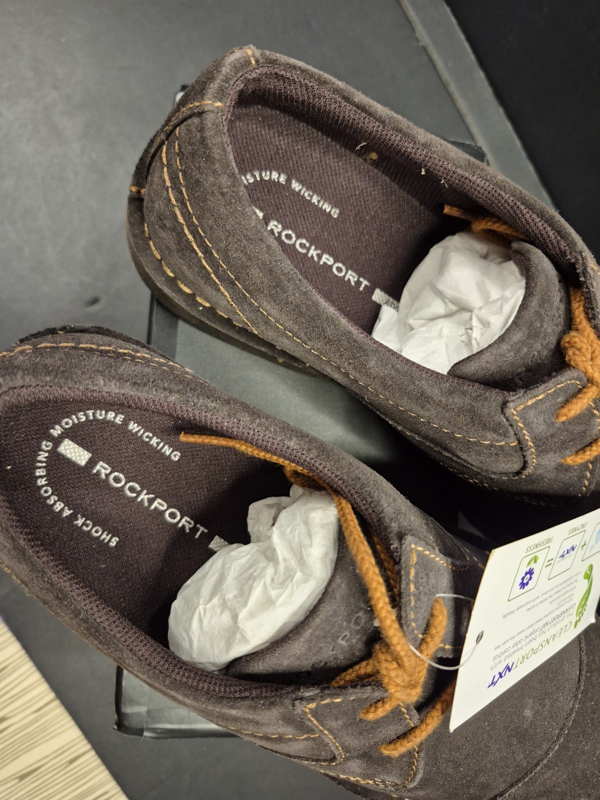 ROCKPORT ADIPRENE BY ADIDAS URBANEDGE CAP TOE BROWN SUEDE 10M V78320 NIB!