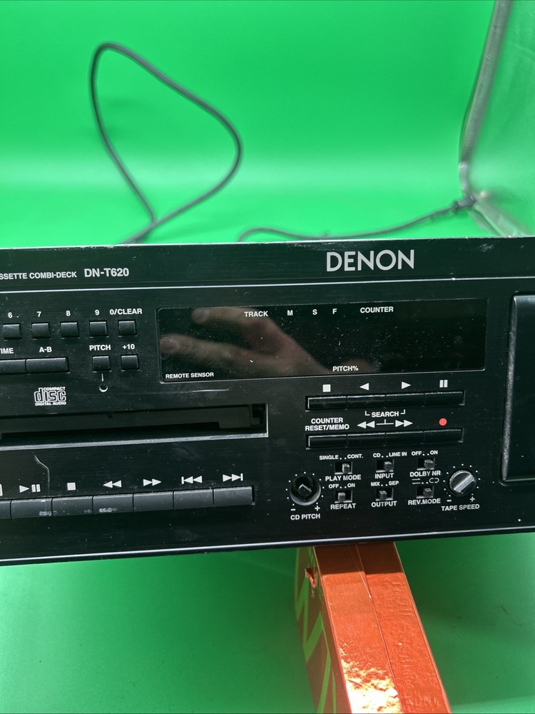 Denon DN-T620 Precision Audio Component / CD / Cassette Deck Player Untested