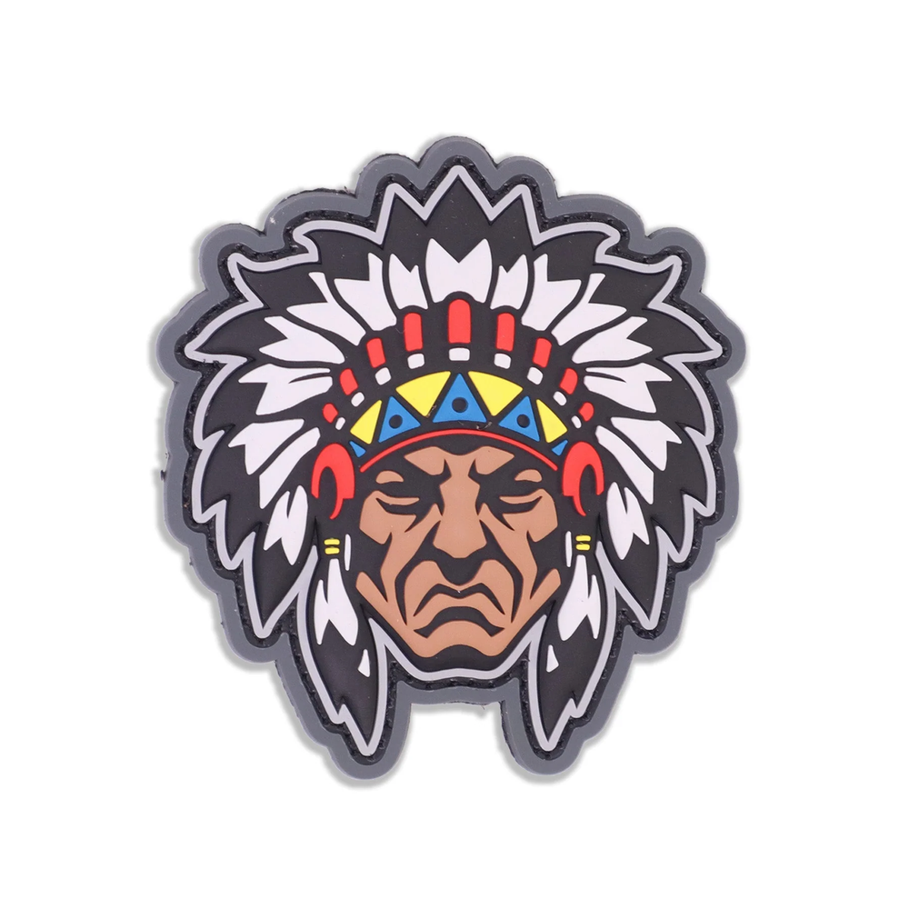 Mil-Spec Monkey Native American Warrior Head 1 Morale Patch