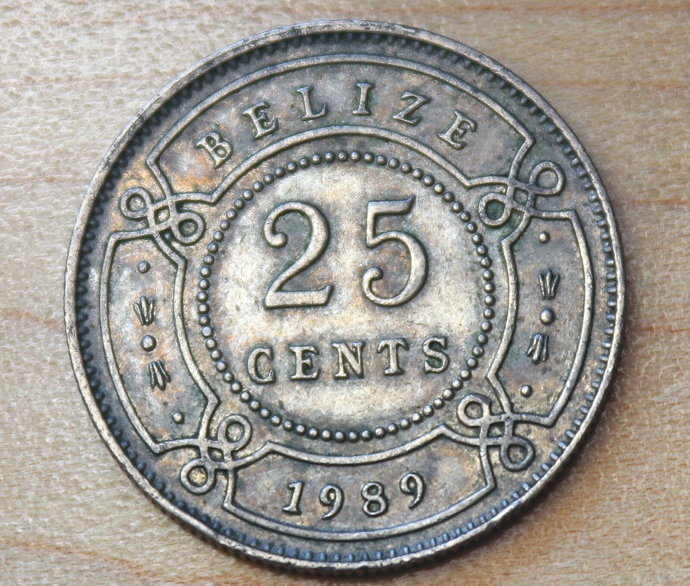 1989 Belize 25 Cents