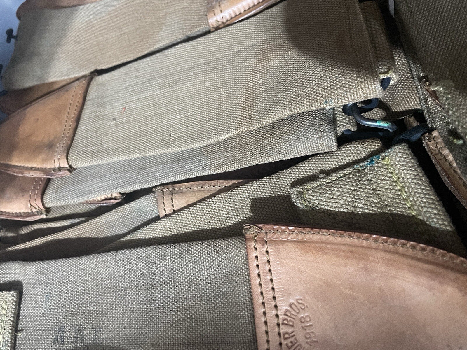 WW1 US Knife Sheath 1918 Bolo only No Insert Brauer Bros 1918 World War 1