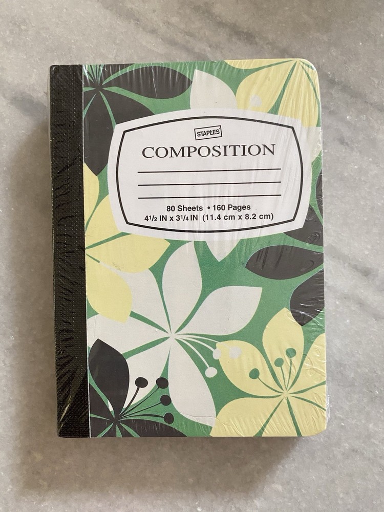 Lot Staples Micro Binders With Unlined Sheets & Mini Composition Notebooks