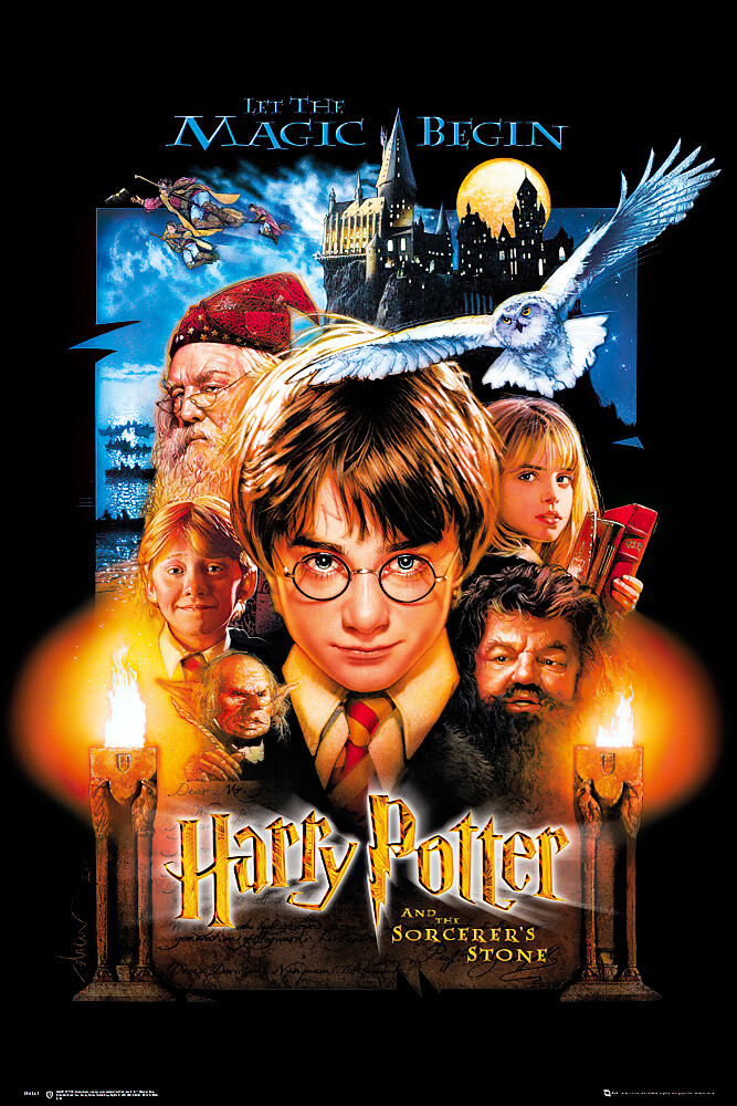 Harry Potter And The Sorcerer's Stone - Movie Poster (Regular Style) (24" x 36")