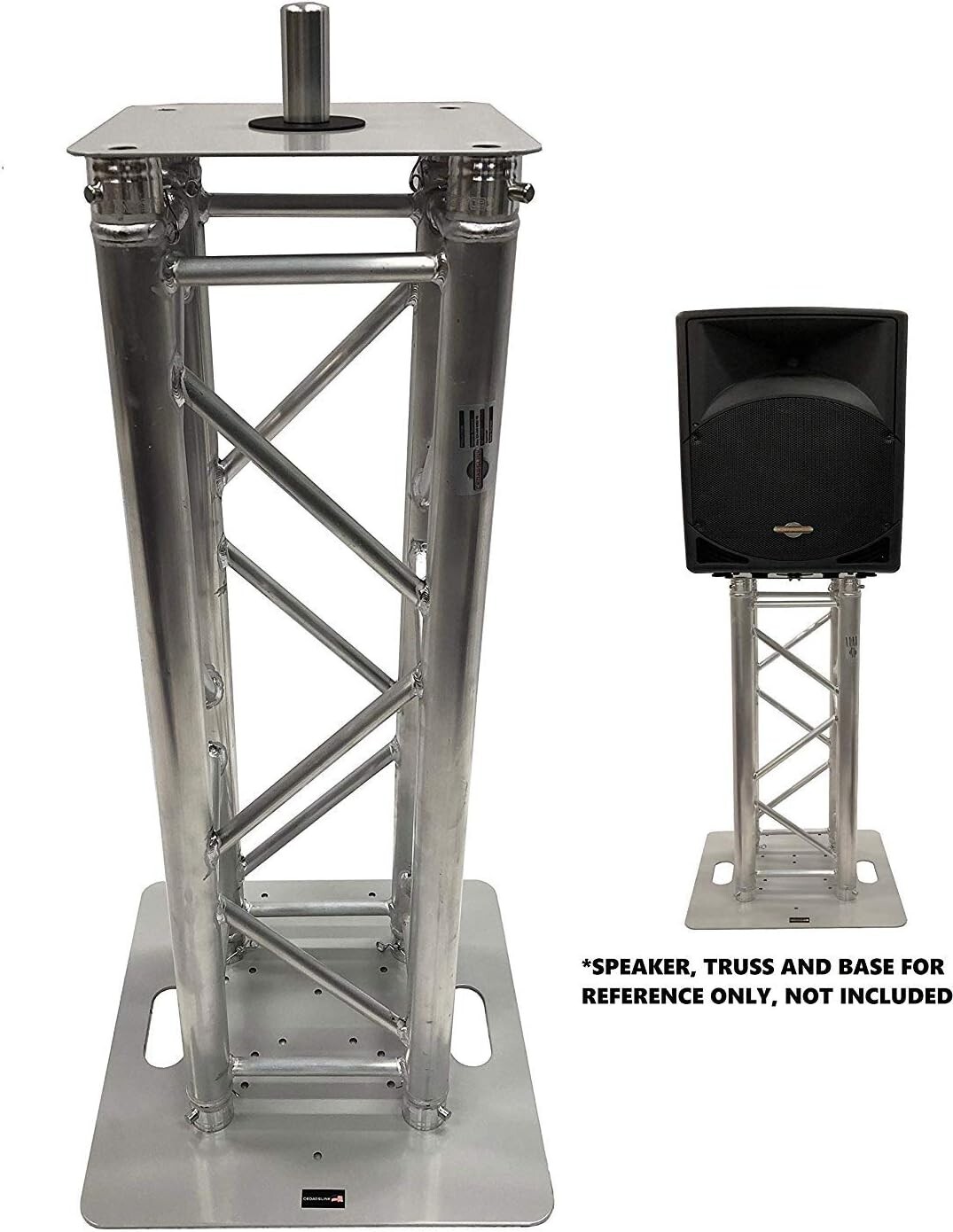 12"X12" Base Plate/Top For 290mm x 290mm. Square Trussing With Speaker Mount