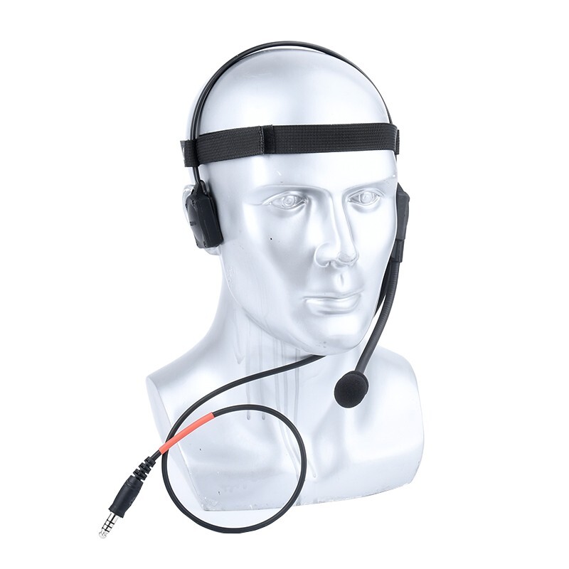 Tactical Headset Signal Bone-Conduction Speaker MH180-V For Interface 7.0PLUG