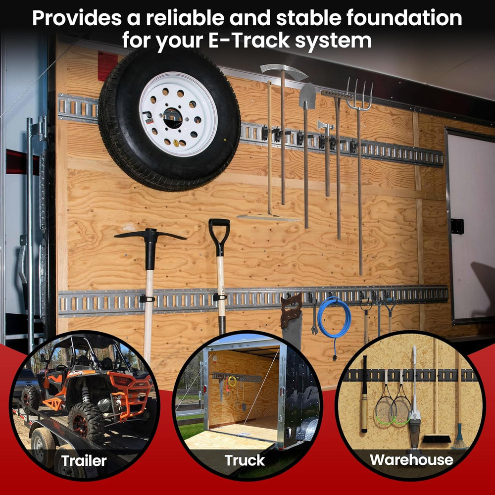 12 Pcs E Track Plate E-Track Backing Plate Installation Kit Heavy Duty E-Track