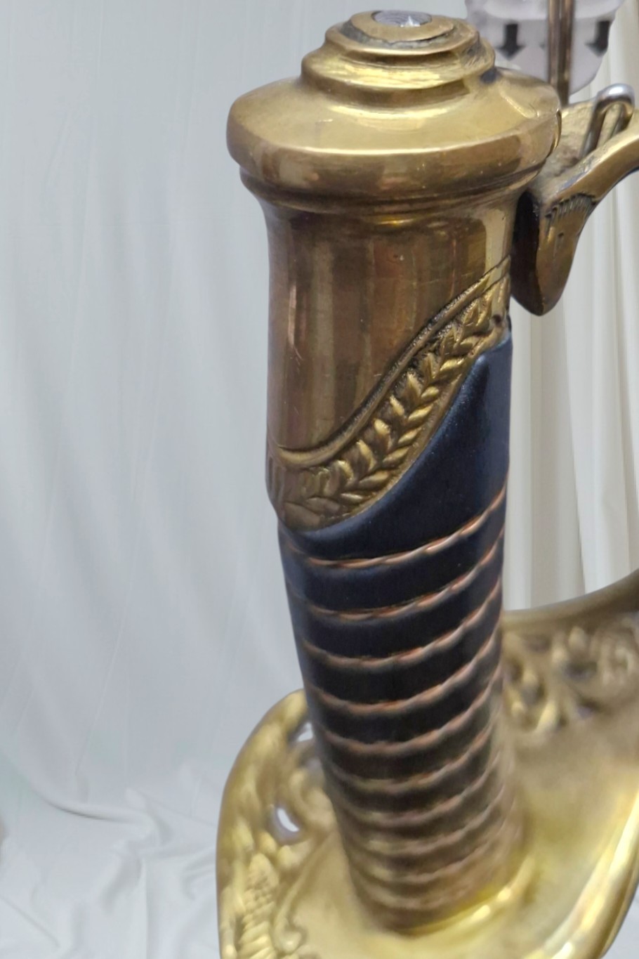 Decorative Brass Handle Naval Officer Dress Sword Replica – Ornate Guard,...