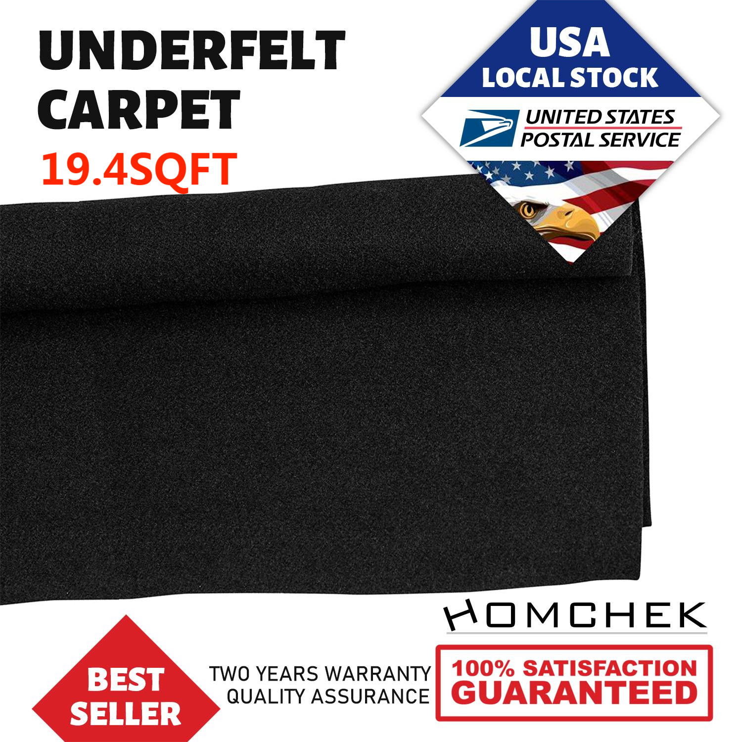 71"×40" Car Woofer Speaker Box Black Carpet Audio Wrap Trunk Liner Upholstery