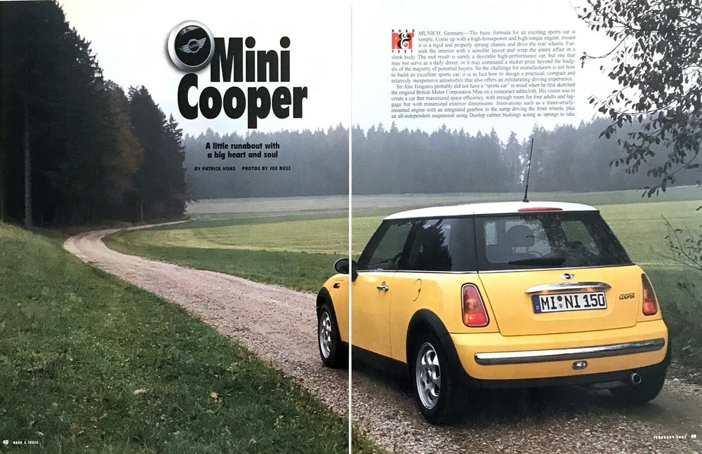 2002 Mini Cooper Coupe Road Test Technical Data Review Article