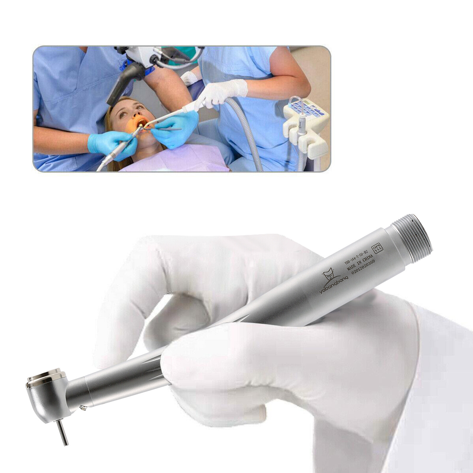 Pieza de mano LED turbina alta velocidad fibra óptica dental estilo NSK 2/4 Hole