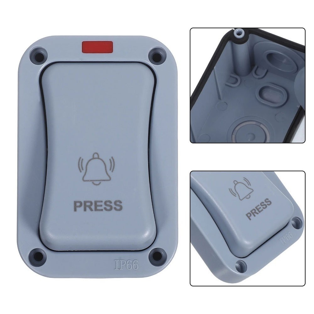 Waterproof Outdoor Doorbell Button Switch with Quick Installation Feature