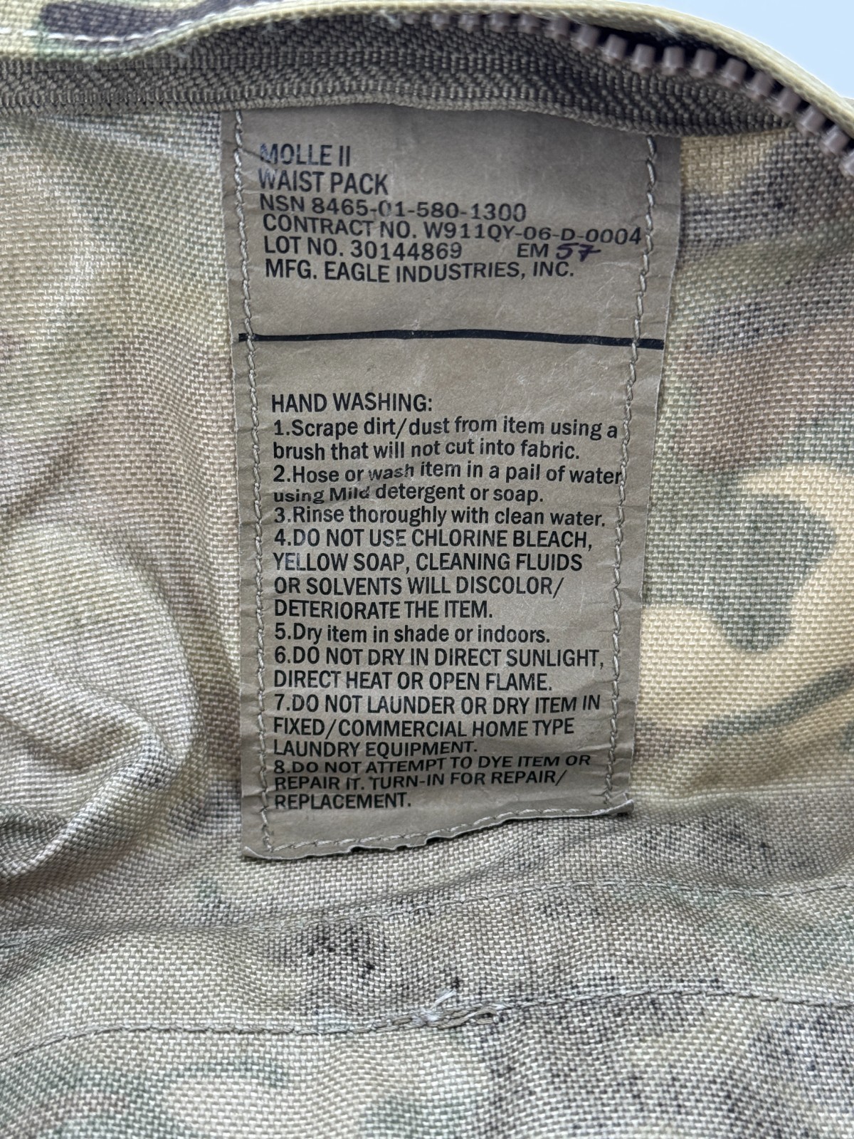 US Military Issue MOLLE Waist Pack Butt Pack General Purpose Pouch MULTICAM VGC