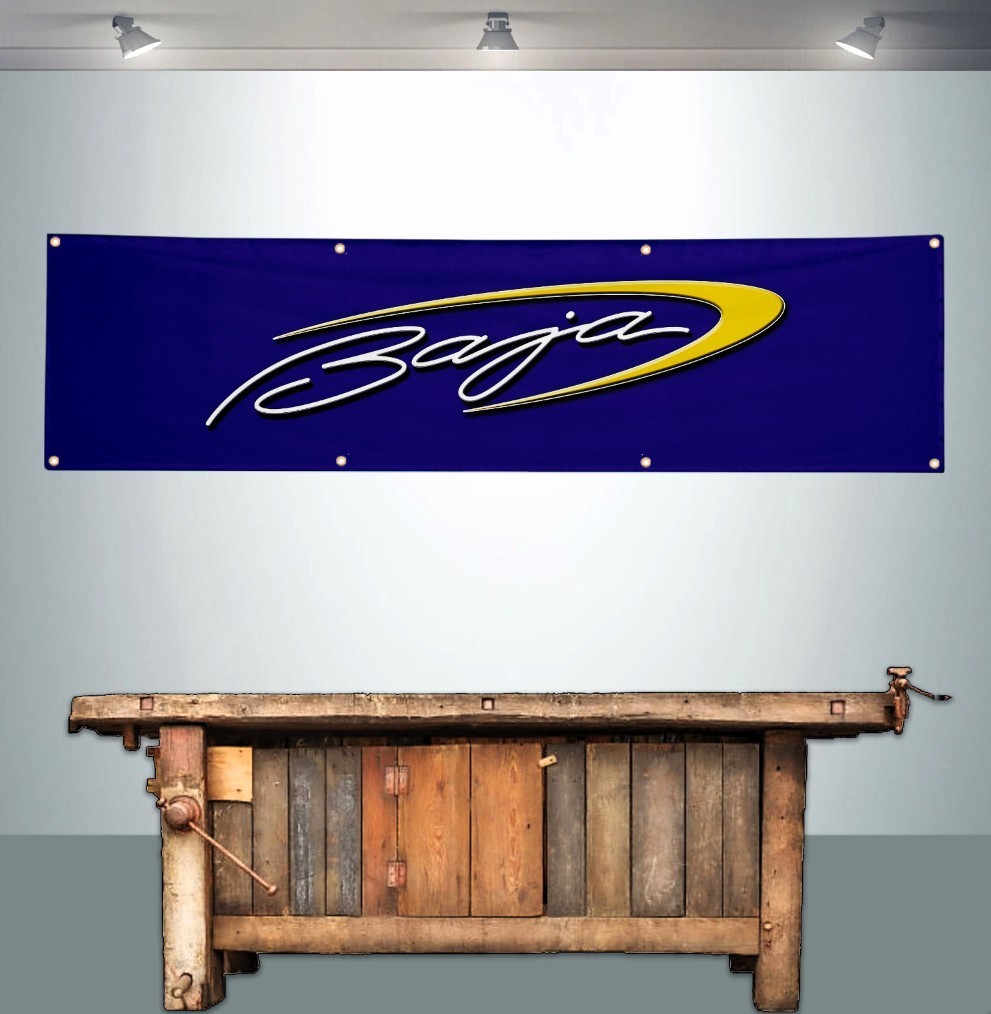 BAJA BOAT 2' X 8' BANNER FLAG SPEED BOATS POWERBOATS RACING