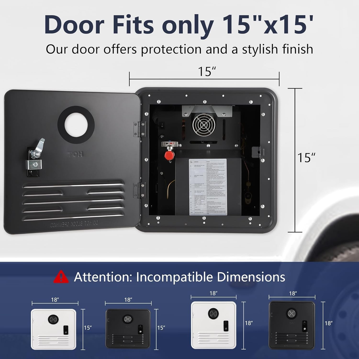 48,000 BTU Propane Tankless RV Water Heater: Digital Remote, Endless Hot Water